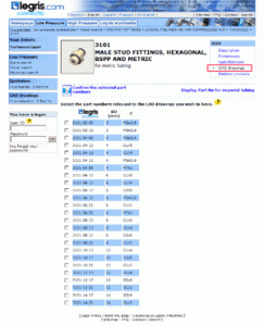 Legris Connectic online CAD catalog