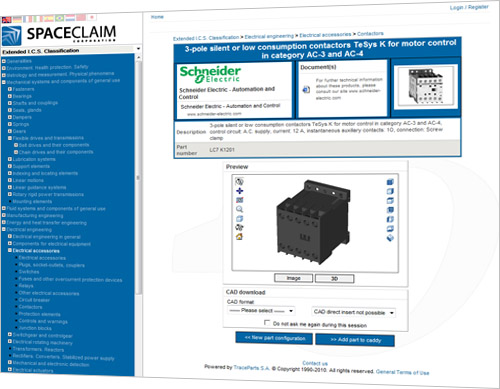 The new SpaceClaim 3D content portal brings considerable productivity benefits to the fast growing SpaceClaim user community