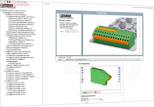 8,000 products from the Combicon PCB connection technology product range are being integrated into TracePartsOnline.net