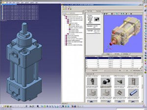 extensive library of international standard CATIA-native 3D parts