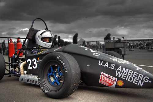 The RS10 racing car won an award from Airbus for the car with the best light construction concept