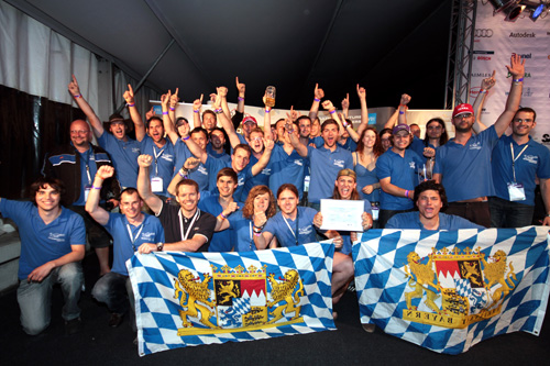 The Running Snail Racing Team won the award for the most innovative powertrain sponsored by BMW