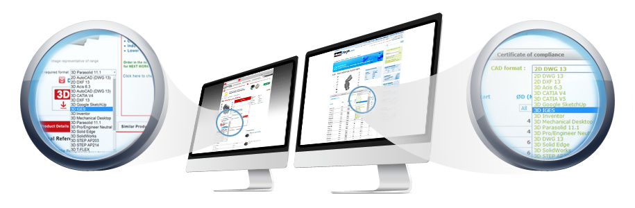 Proporcione sus modelos CAD desde su sitio web