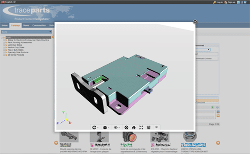 TraceParts habilita el soporte para WebGL 3D