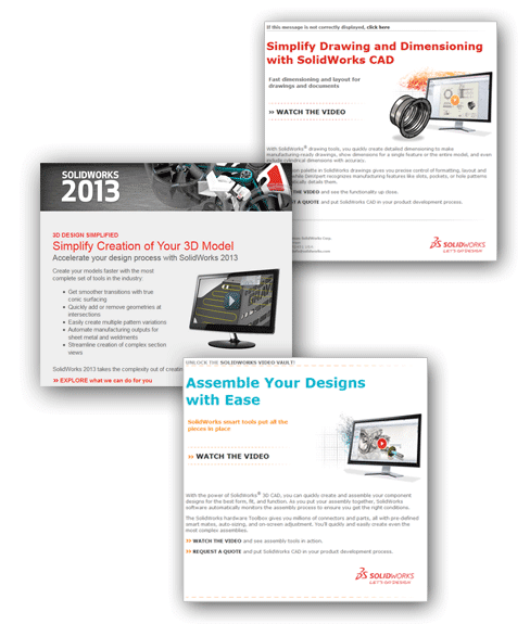 SolidWorks Emailing Campaigns