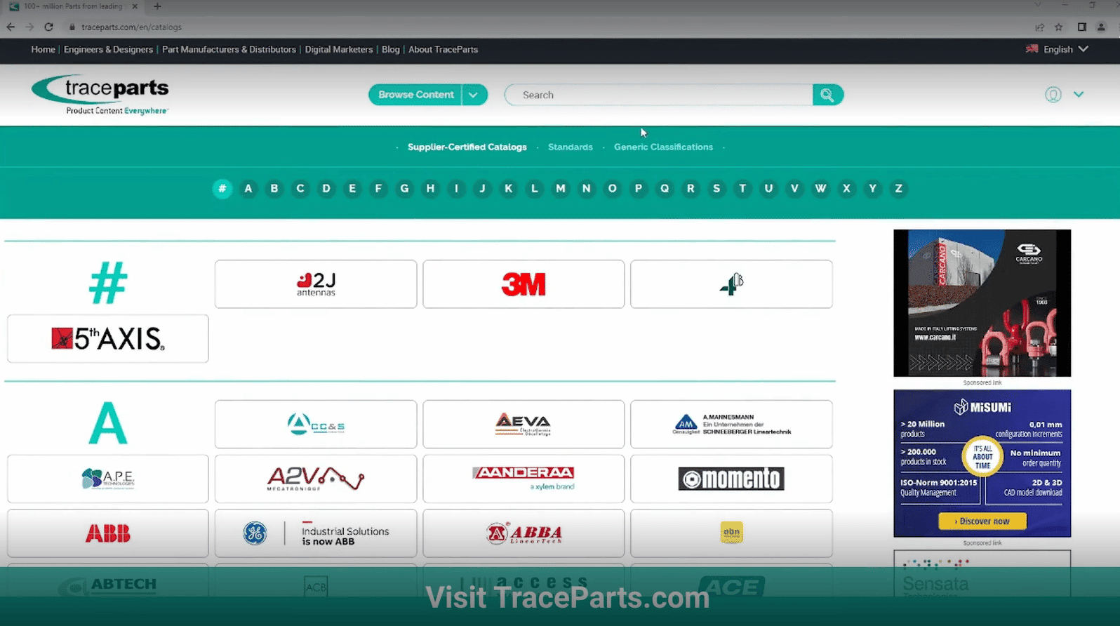 CATIA V5 - How to find and insert TraceParts 3D models