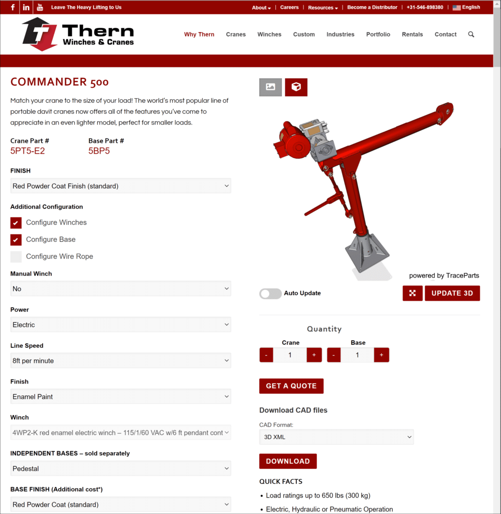 thern-configurator-with-traceparts-embedded