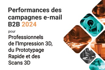 Performances des campagnes e-mail B2B 2024 pour Professionnels de l’Impression 3D