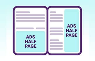 Half Page (horizontal or vertical)