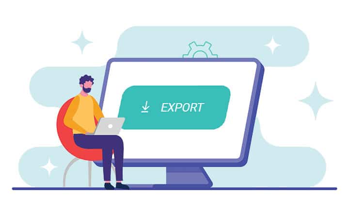 One-click export