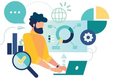 Engineer comparing-data