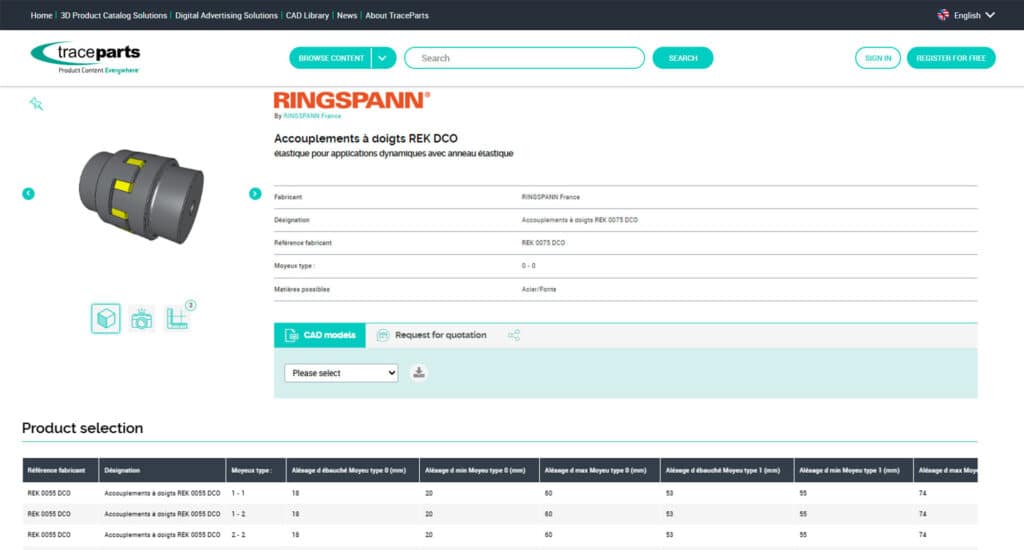 Ringspann-product-page-screenshot