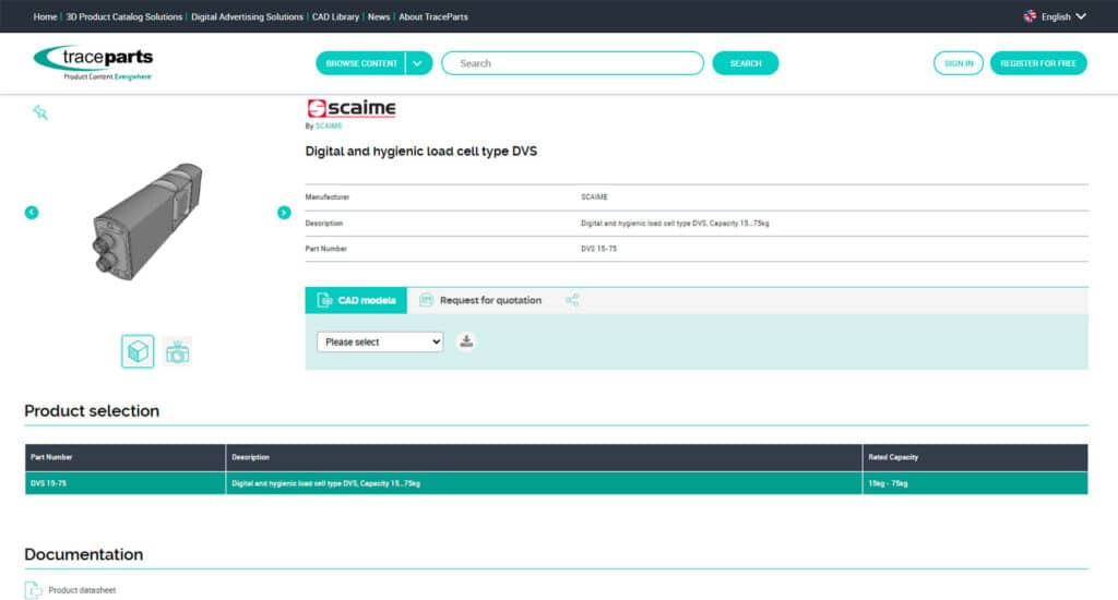 Scaime-product-page-screenshot